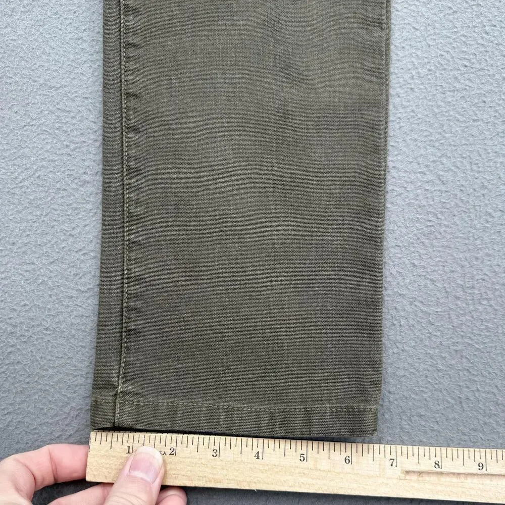 Proof Jeans Mens 30x32 Green Olive Slim Straight Stretch TruTemp 365 Zip Fly - Picture 7 of 9